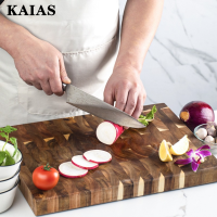 KAIAS บอร์ดผักแบบตั้งได้สุดสร้างสรรค์,ชุดเขียงหั่นผักสุดสร้างสรรค์ Essential ไม้เนื้อแข็งกันลื่นบอร์ดเสริมนูนที่จับกระดานไม้เนื้อแข็งหนา