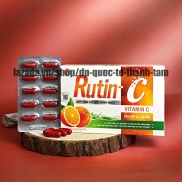 Viên uống mát gan Rutin C bổ sung vitamin C hỗ trợ giải độc gan