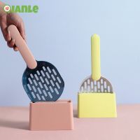 Cat Litter Scoop Plastic Cat Litter Shovel With Base Litter Scoop for Kitty Sifter Pet Toilet Cleanning Tool Cat Supplies