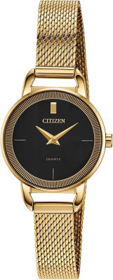Citizen Quartz Womens Watch, Stainless Steel, Classic Gold-Tone