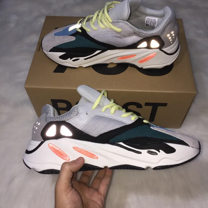 Giày thể thao sneaker nam nữ YEEZY 700 wave runner xám xanh