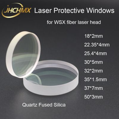 JHCHMX Laser Protective Windows for WSX 18*2 22.35*4 25.4*4 30*5 32*2 37*7 Optical Lens for WSX Laser Head NC12 NC30 NC60 ND18
