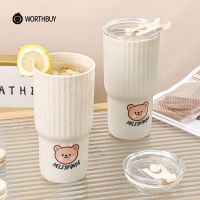 【jw】✌✌  Drinking Bottle Plastic Bottle With   Brush Botter Cup Kids Adults