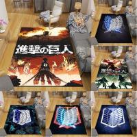 Anime Attack on Titan Non-slip Area Rugs Large Mat Rugs for Living Room Comfortable Car Soft Floor Mat Rugs for Bedroom