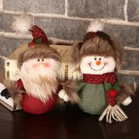 2022 Christmas Tree Hanging Plush Toys Pendant Ornaments The Old Man Snowman Xmas Doll Home Party Decor 2023 New Year Gifts