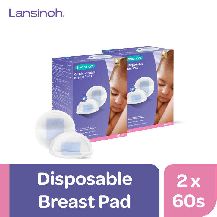 Lansinoh Disposable Nursing Pads (60 Count)(bundle of 2) Lazada Singapore