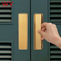 【hot】♧♝◘  WV Door Handle Gold Embedded Zinc Alloy Invisible Cabinet Recessed Pulls Knob Hardware