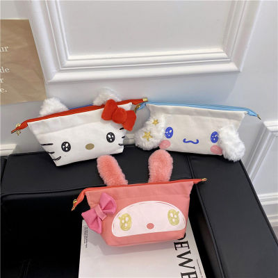 Sanrio HelloKitty Cinnamon mymelody Cartoon cute pencil case student pencil storage large capacity stationery box