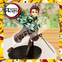 โมเดลดาบพิฆาตอสูร ทันจิโร่ Qposket no Yaiba ขนาด 18 cm เเบบมีกล่อง สุดเท่