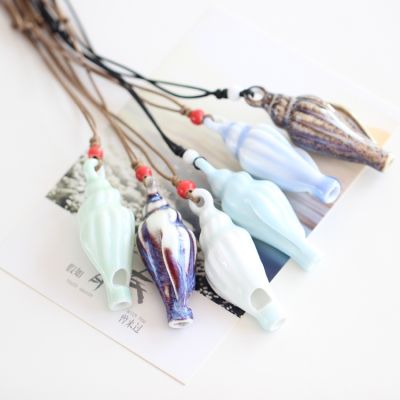 ▪❁ Retro style Whistle Hand made DIY Ceramic fashion Necklaces for women Fashion jewelry Hand made 5023