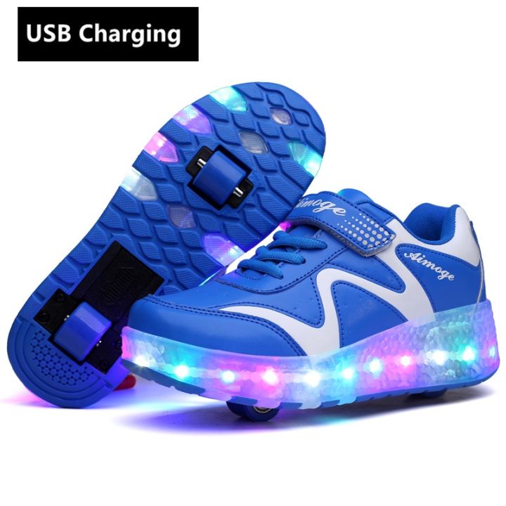 wheels-orange-usb-charging-fashion-girls-boys-led-light-roller-skate-shoes-for-children-kids-sneakers-with-wheels-two-wheels