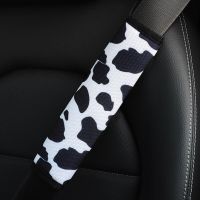 Cow Printed Car Seat Belt Car Shoulder Cover Shoulder Pad Protection Safety Belt Padding Pad Guard Auto Accessories Decoration Seat Covers