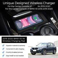 Wireless Phone Charger for BMW X3 2018 2019 2020 BMW X4 2019 2020 ,Center Console Wireless Charging Pad Mat for All QI Enabled Phone - Fast Charger