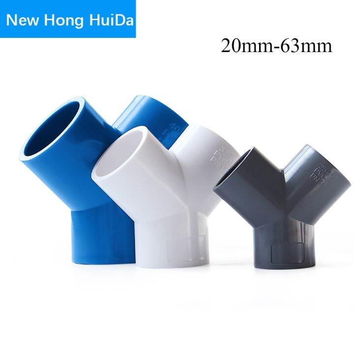 [HOT ERYONANG HOT] PVC Tee Connector Water Supply Tube Joint Y Inclined