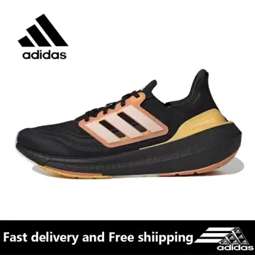 Women Black/White/Signal Orange Ultraboost 22 Sneakers