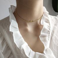 【Big-Sales】 LouLeur 925เงินสเตอร์ลิงจดหมายรัก Choker สร้อยคอโซ่กระดูกไหปลาร้าสร้อยคอสำหรับผู้หญิงผู้ชายเทศกาลเครื่องประดับของขวัญ