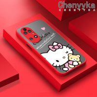 Chenyyka เคสปลอกสำหรับ Huawei P50 Pro เคสกรณีการ์ตูนน่ารักคิตตี้แมวฝ้าใสฮาร์ดโทรศัพท์ปลอกสาวหวานกันกระแทกซิลิโคนเต็มปกหลังกล้องป้องกันกรณี