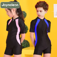 JoynCleon ชุดว่ายน้ำเด็ก,ชุดว่ายน้ำแบบชิ้นเดียวใส่ได้ทั้งเด็กผู้ชายและเด็กผู้หญิงชุดกันแดดแห้งเร็วสำหรับเล่นกีฬากลางแจ้งเท่ๆสำหรับฤดูร้อน