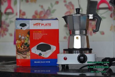 เตาไฟฟ้าอเนกประสงค์ขนาดเล็กสำหรับ ต้มกาแฟ อุ่นอาหาร เตาขนาดพกพา ใช้กับ moka pot