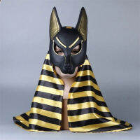 อียิปต์ Anubis คอสเพลย์หน้ากากหมาป่าหัว Jackal สัตว์ Masquerade Props ปาร์ตี้ฮาโลวีนชุดแฟนซี Ball