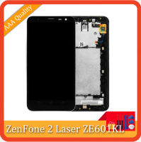 สำหรับ Asus ZenFone 2 Laser ZE601KL Z011D LCD ZE601K แผงหน้าจอสัมผัสดิสเพลย์ชิ้นส่วนทดแทนการกำหนดตำแหน่งพร้อมกรอบและเครื่องมือ