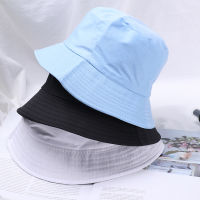 [hot]Unisex Cotton Bucket Hats Summer Foldable Sunscreen Panama Hat Solid Color Hip Hop Wide Brim Beach UV Protection Fisherman Hat