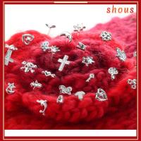 SHOUS 18 Pairs เสน่ห์ ผู้หญิง เครื่องประดับ ต่างหู กล่องพลาสติก ทอง/เงินชุบ ตุ้มหู