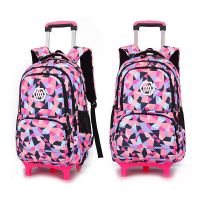 Trolley School Bags For Teenage Girl Boy Waterproof Big Capacity Trolley Backpacks Kids Travel Wheeled Bag Child School Backpack