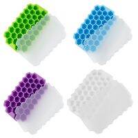 8-Pack Multicolor 37-Cavity Reusable Silicone Ice Cube with Removable Lids