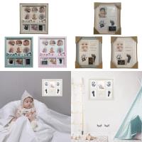 My First Year Baby 12 Month Photo Frame Baby Accessories Newborn Gift Set Baby Foot and Hand Print Baby Photo Frame Baby Items