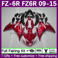 แฟริ่งยามาฮ่า FZ-6R FZ6 FZ 6R 143No.177 FZ6R 09 10 11 12 13 14 15 FZ6N 2009 2010 2011 2012 2013 2014 2015ลูกอมสีแดง