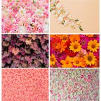 ☃ↂ Vinyl Photography Backdrops Prop Flower Wall Wood Floor Wedding Theme Photo Studio Background 21916 XHU-04