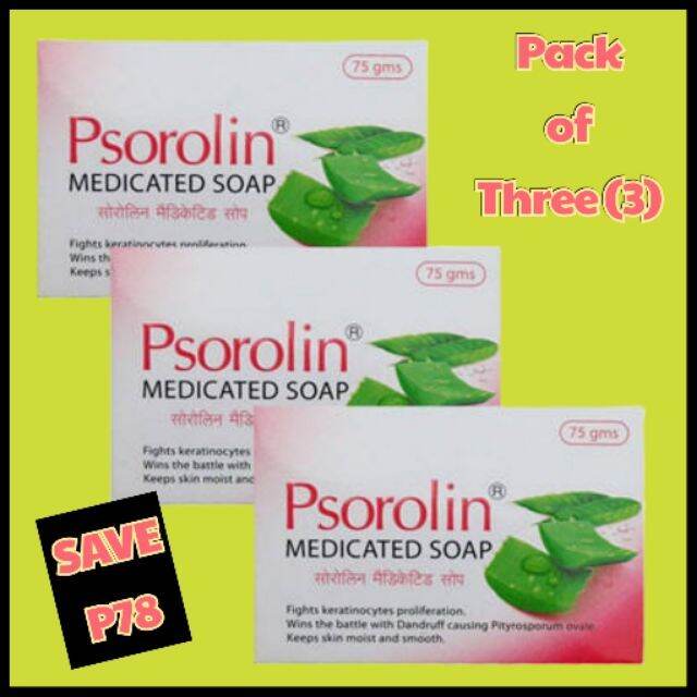 PSORIASIS Psorolin (PACK of 3) Medicated Bathing Bar Soap Lazada PH