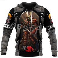 【Ready stock】2023 New StyleTessffel Japan Samurai Tattoo 3D Printed New Mens Sweatshirt Harajuku Zipper Hoodie Casual Unisex Jacket Pullover Style-C16{trading up}