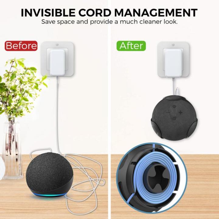 for-dot4-speaker-holder-for-dot-4th-generation-wall-mount-stand-with-invisible-cable-management-space-saving-wall-mount-shelf-wonderful