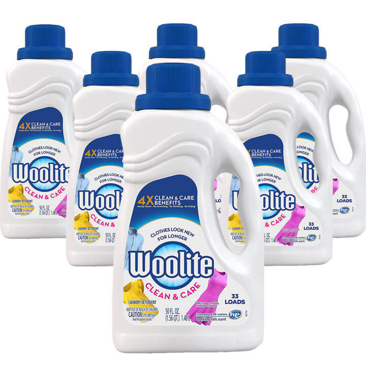 Woolite Gentle Cycle Liquid Laundry Detergent 6 Pack (1.48L per pack