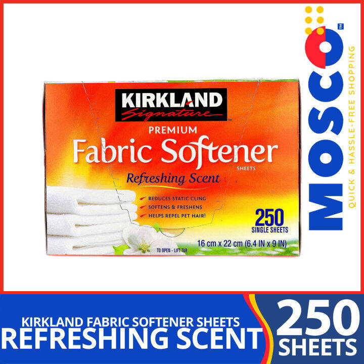 KIRKLAND Fabric Softener Sheet (250 Sheets) Lazada PH