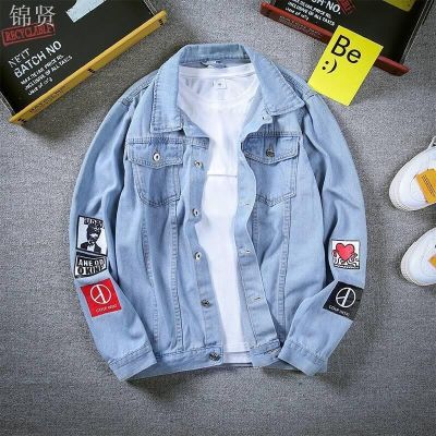 CODTheresa Finger △Fashion Jaket Lelaki Korean Version Men Denim Jacket Student Jeans Outwear 2020