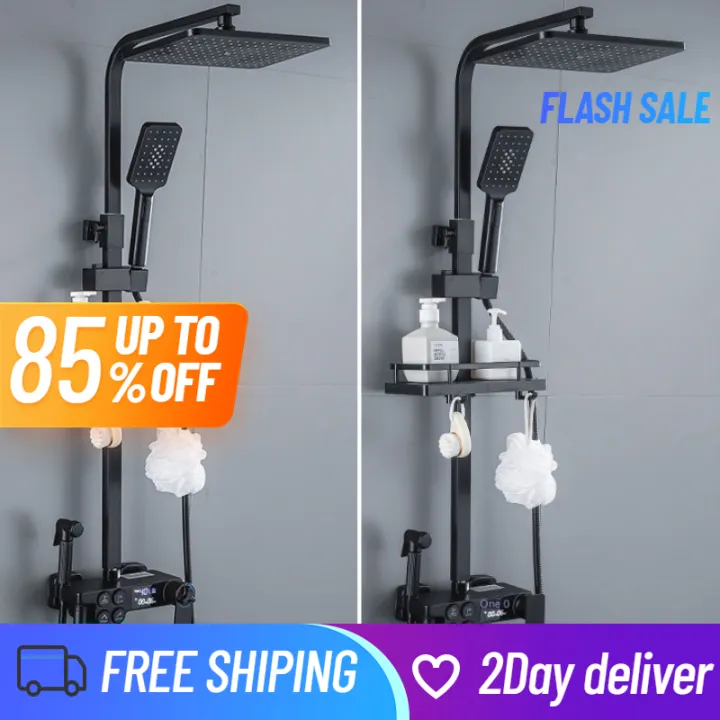 [Philippine stock] 304 stainless steel bathroom 4 in 1 round shower set