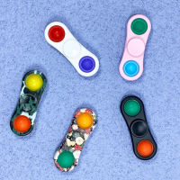 20 Pcs Wholesale Pop Fidget Toys Keychain Simple Dimple Push Bubble Antistress Relief Toys Squeeze Toys for Children Gifts