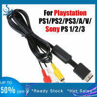 Kabel Audio Video ตัวแปลงสายเคเบิลเอวีทีวี3rca 1.8ม. สำหรับสายออดิโอมัลติมีเดีย Ps3 Ps2