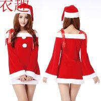 New Tube Top Christmas Dress Sexy Performance Costume Package Buttocks Nightclub