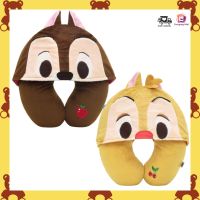 Disney ลิขสิทธิ์แท้ หมอนรองคอ มีฮู๊ด ชิป กับ เดล สองพี่น้อง : Chip n Dale