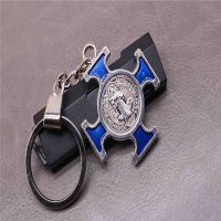 【CW】❧  Classic St. Benedict Keychain Bead Baby Beads Benedicts Car Medal Chain Jewelry