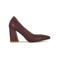 SHU CELEB RETRO HEELS 3.5" BURGUNDY รองเท้าส้นสูง