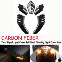 for Yamaha TMAX530 2012-2016 Turn Signal Light Cover Tail Shell Caps Carbon Fiber