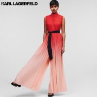 KARL LAGERFELD - PLEATED OMBRÉ JUMPSUIT 231W1309 ชุดจั๊มสูท