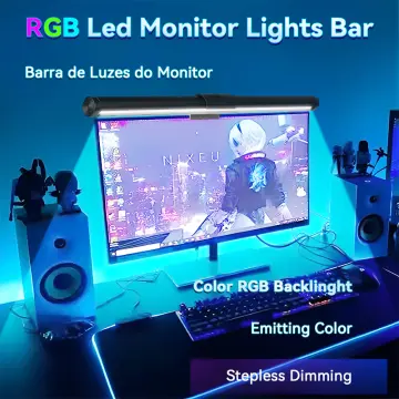RGB Monitor Light Bar Stepless Dimmable Led Desk Lamps Screen Hanging  Lights