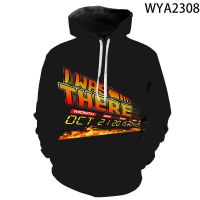 Autumn Hoodies Men Women Children Back To The Future Sweatshirts Marty &amp; His Fusion Powered Future Car 3D Print Cool Pullover