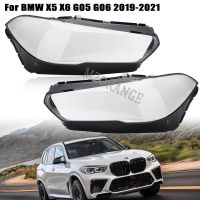 ฝาครอบเลนส์ฝาครอบไฟหน้ารถสำหรับ BMW X5 X6 X5M X6M G05 G06 F95 2019 2020ไฟหน้าด้านหน้าโป๊ะไฟเปิดปิดอัตโนมัติ2021